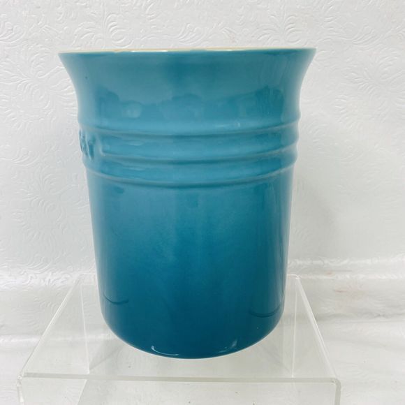 Le Creuset 1 Qt Utensil Holder Caribbean Ombre Blue - Picture 6 of 7